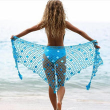 Load image into Gallery viewer, Women Wrap Fishnet Bikini Cover Up
