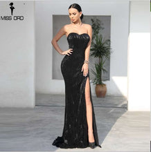 Load image into Gallery viewer, Missord  Sequin  Maxi Party Dress with High Split -additional colors available.