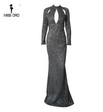 Load image into Gallery viewer, Missord Sexy High Neck  Sequin Party  Floor-length Dress- additional colors available.