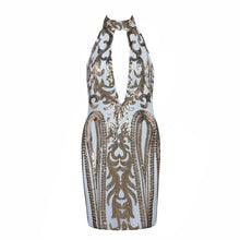 Load image into Gallery viewer, INDRESSME  Bandage  Sequined Backless Party Dress.